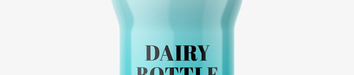 Dairy - plastic bottle mockup