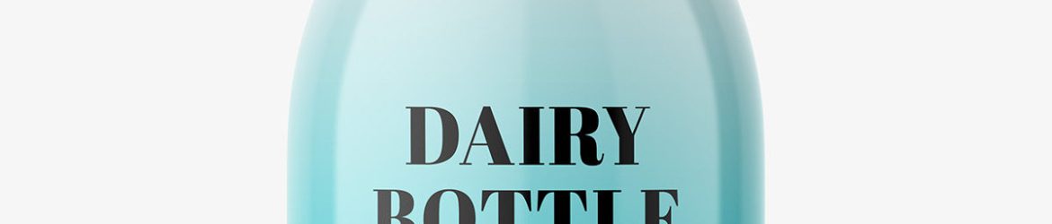 Dairy - plastic bottle mockup