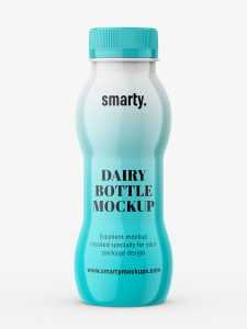 Dairy - plastic bottle mockup