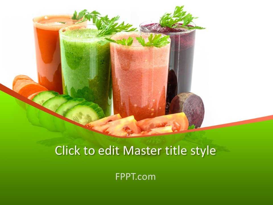 Dairy-Smoothies PowerPoint Template