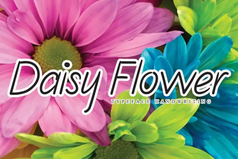 Daisy Flower Handwritten Font