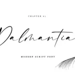 Dalmantian Script Font