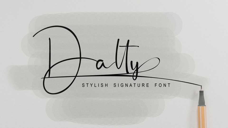 Dalty Script Font › Fontesk