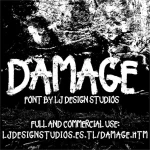 Damage font