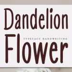 Dandelion Flower Display Font - Fonte Grátis Dandelion Flower Display Font