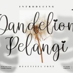 Dandelion Pelangi Font - Fonte Grátis Dandelion Pelangi Font