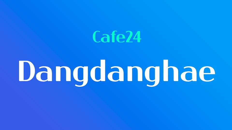 Dangdanghae Font › Fontesk