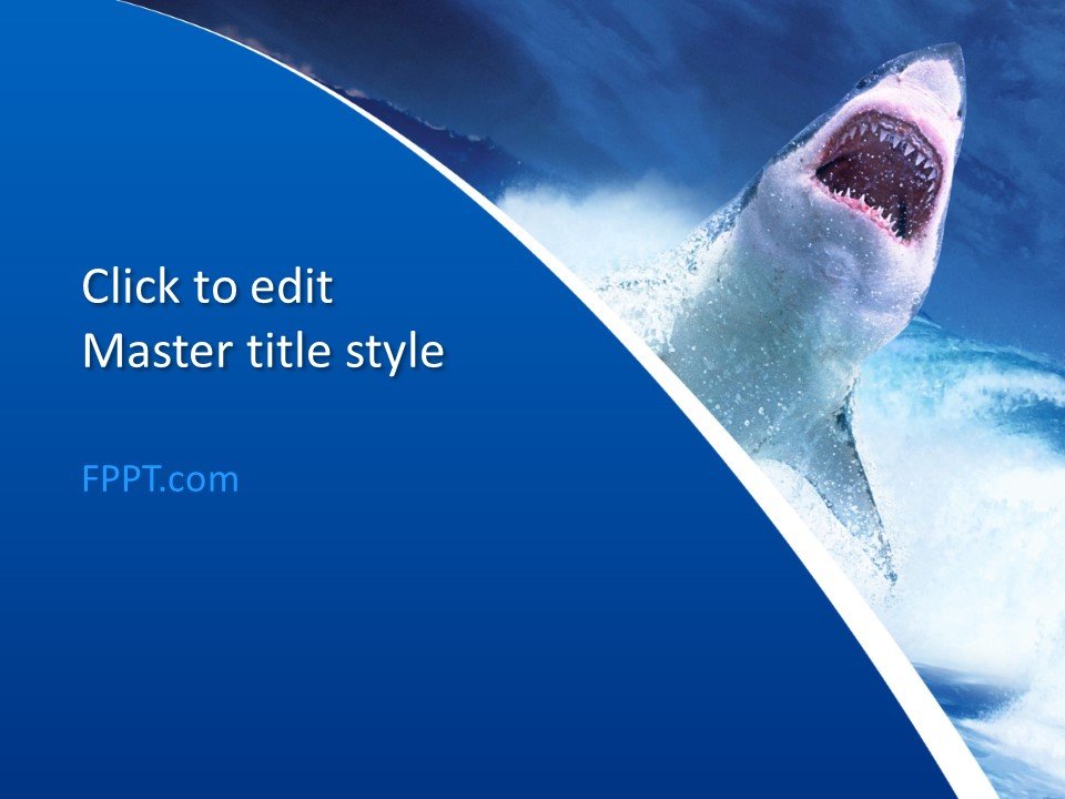 Dangerous Shark PowerPoint Template