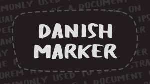 Danish Marker Font › Fontesk