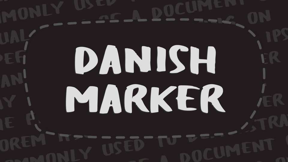 Danish Marker Font › Fontesk