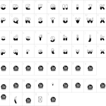 Danki Font - Fonte Grátis Mapa de caracteres da fonte Danki Font