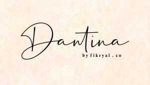 Dantina Script Font › Fontesk