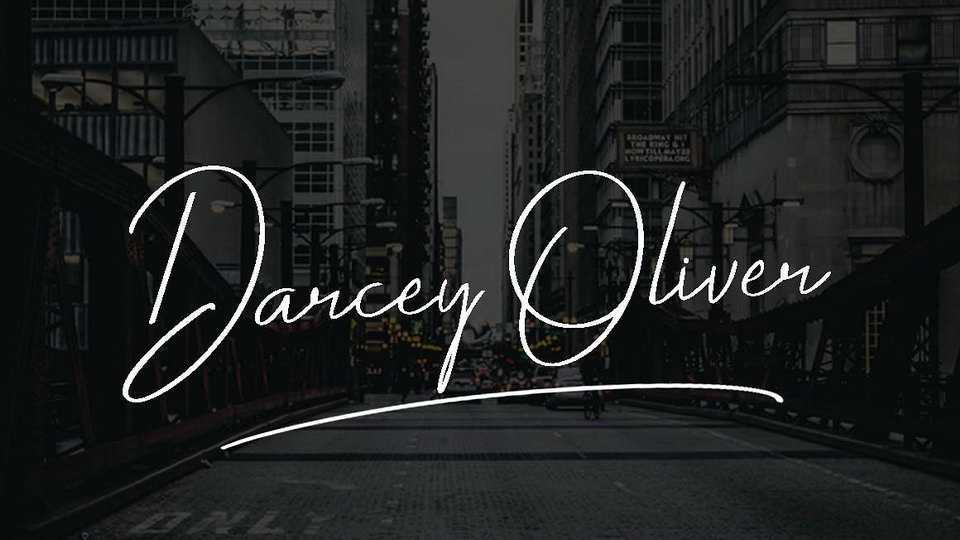 Darcey Oliver Script Font › Fontesk
