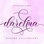 Darelina Calligraphy Font