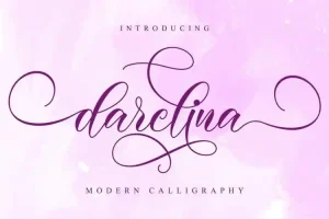 Darelina Calligraphy Font
