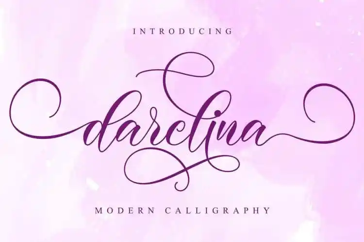 Darelina Calligraphy Font