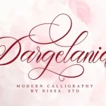 Dargelania - Calligraphy Font