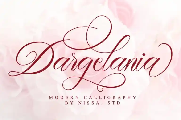 Dargelania - Calligraphy Font