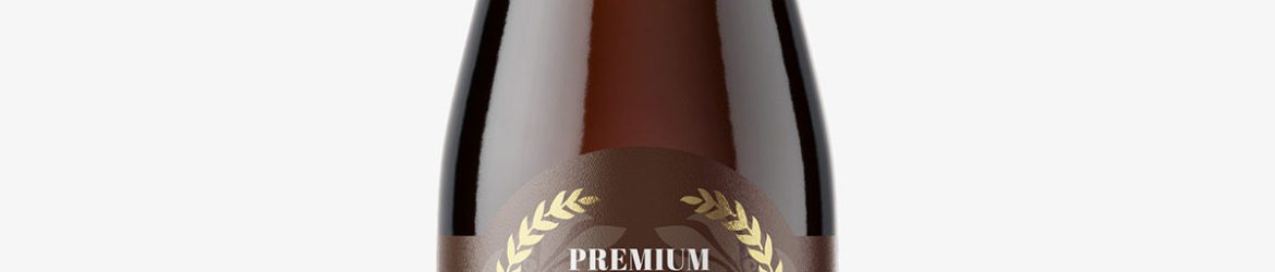 Dark beer bottle mockup Dark beer bottle mockup