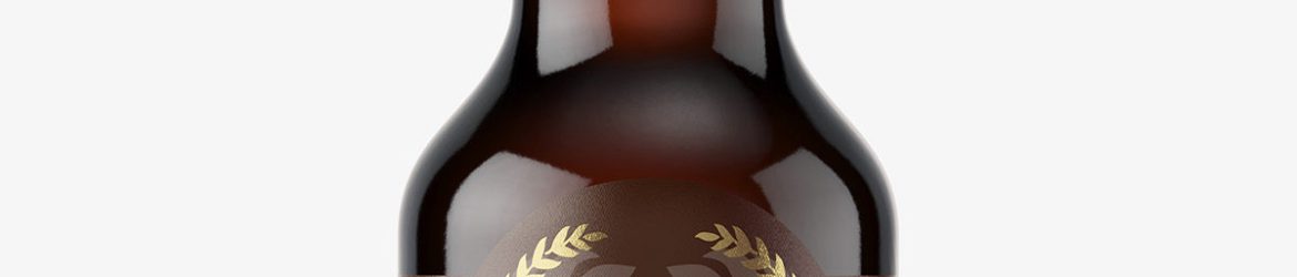 Dark beer bottle mockup Dark beer bottle mockup