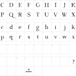 Dark & Black Font - Fonte Grátis Mapa de caracteres da fonte Dark & Black Font