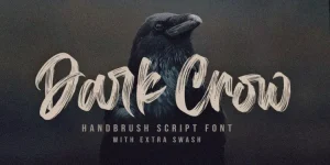 Dark Crow Brush Font
