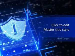 Dark Cyber Security PowerPoint Template