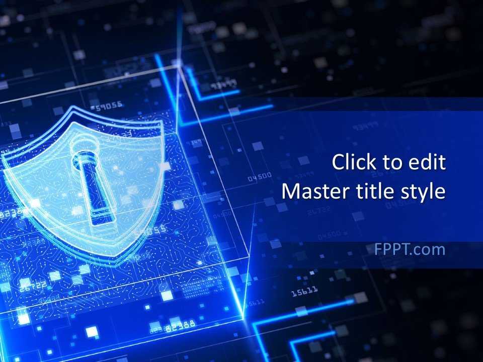 Dark Cyber Security PowerPoint Template
