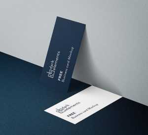 Dark Elements / Business card mockup