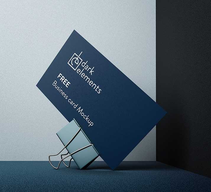Dark Elements / Business card mockup