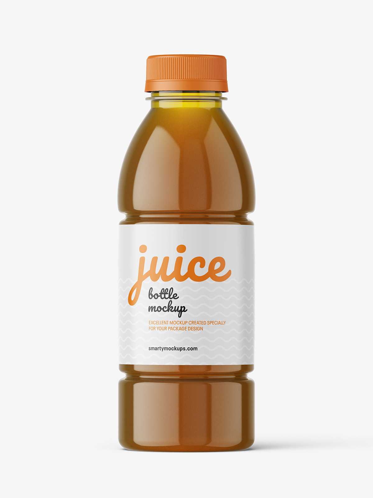Dark juice bottle mockup
