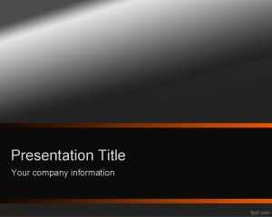 Dark Orange PowerPoint Template