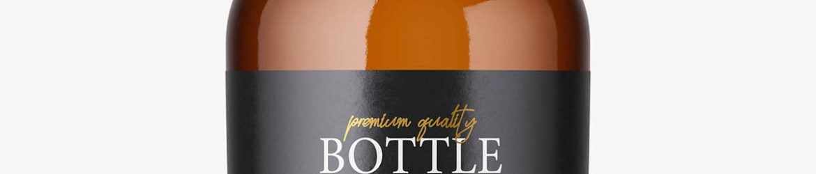 Dark spirit bottle mockup Dark spirit bottle mockup