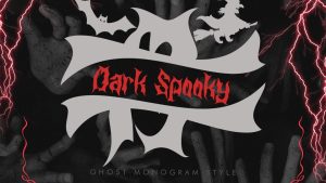 Dark Spooky Monogram Font › Fontesk