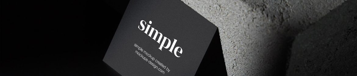 Dark square flyer mockup Dark square flyer mockup