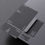 Dark stationery mockup