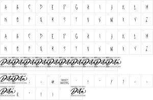 Mapa de caracteres da fonte Darkness Awakening Font