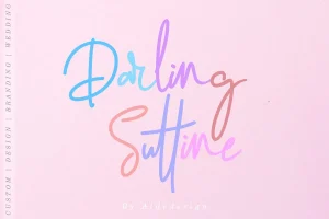 Darling Suttine Signature Font