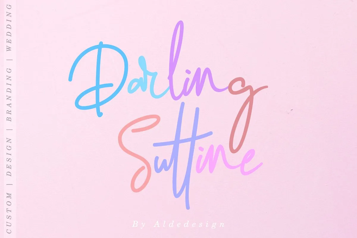 Darling Suttine Signature Font