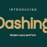Dashing Sans Serif Font