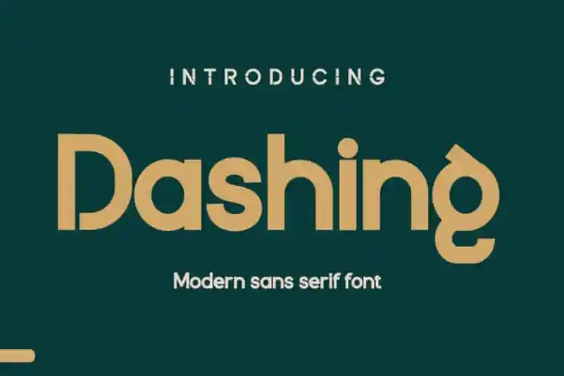 Dashing Sans Serif Font