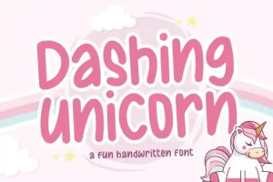 Dashing Unicorn Handwritten Font
