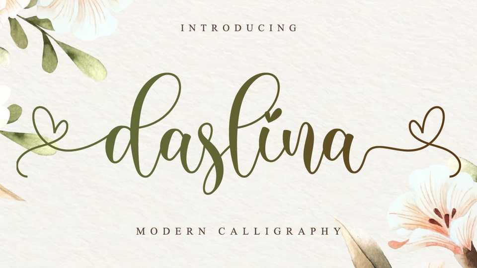 Daslina Script Font › Fontesk