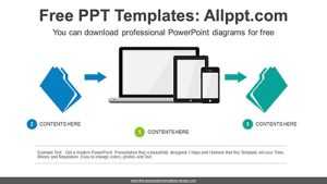 Data processing process PowerPoint Diagram