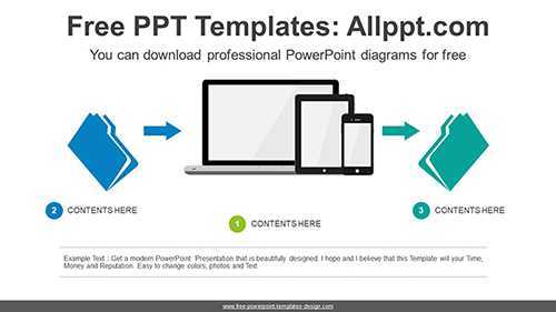 Data processing process PowerPoint Diagram