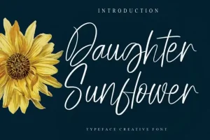 Daughter Sunflower Script Font