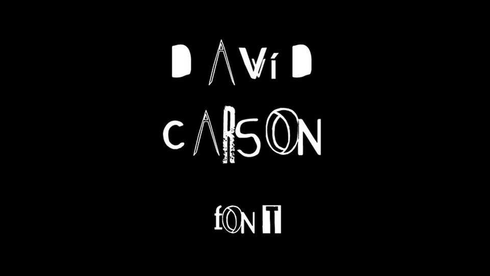 David Carson Font › Fontesk