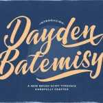 Dayden Batemisy Bold Script Font