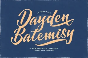 Dayden Batemisy Bold Script Font