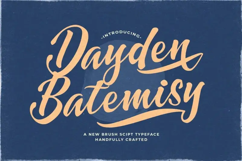 Dayden Batemisy Bold Script Font